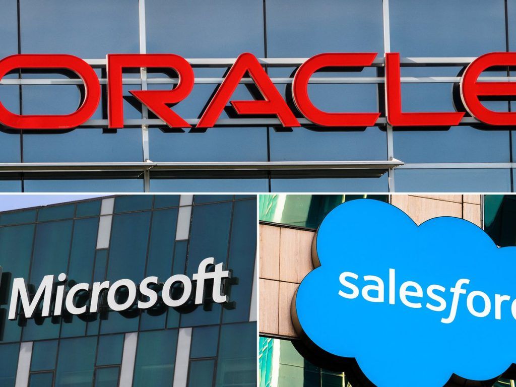 Oracle, microsoft, salesform